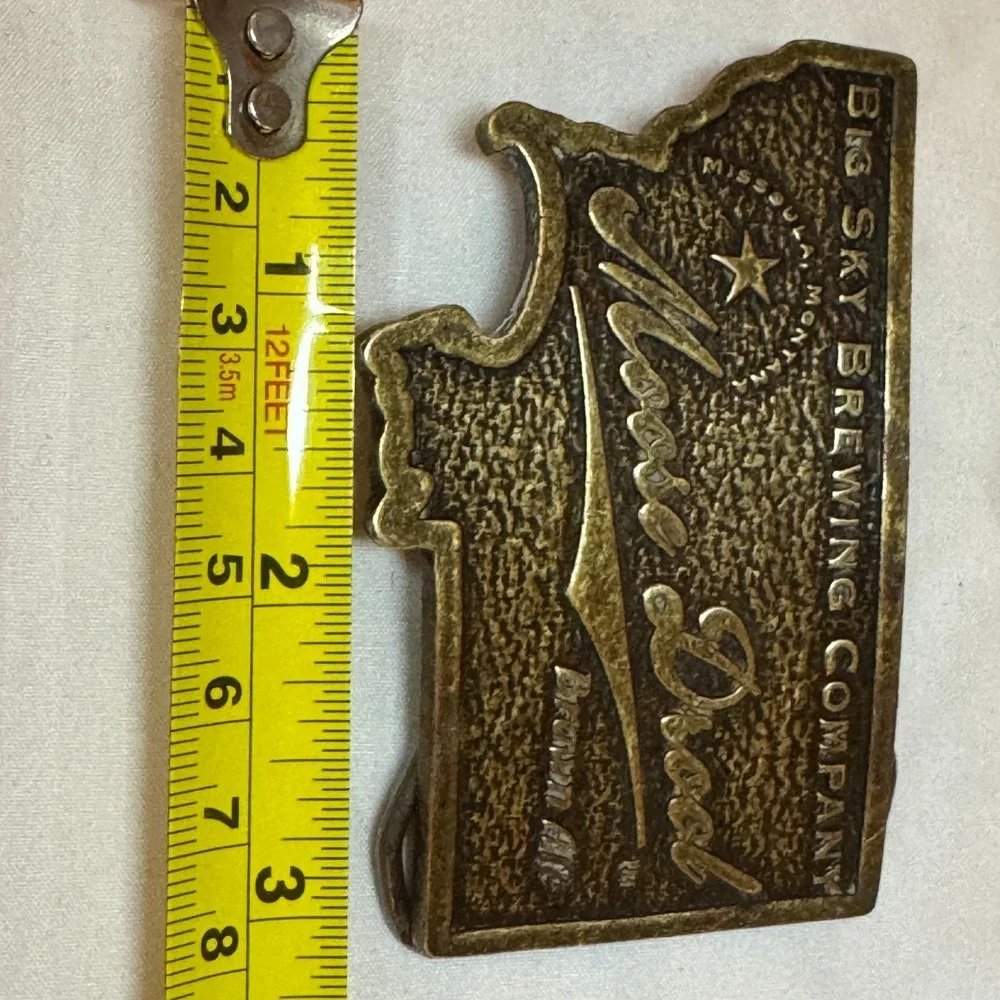 Moose‎ Drool Brown Ale Montana Big Sky Brewing Company Belt Buckle